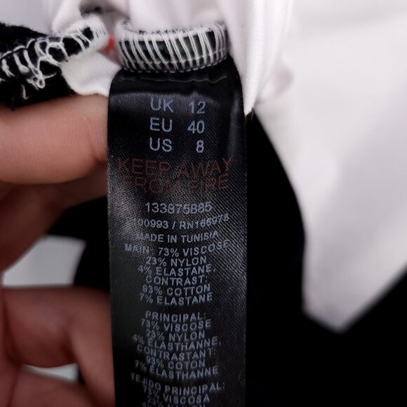 ASOS Design Tank Top Size 8 Contrast Corset Overlay Detail Racer Back - Picture 9 of 10